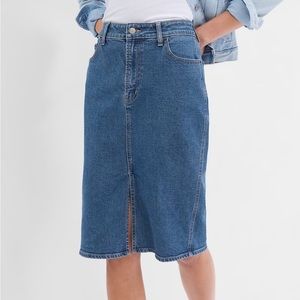 GAP Denim Midi Pencil Skirt NWOT
